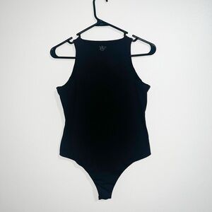 Skims High Neck Black Bodysuit, XL